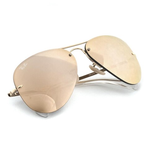 Ray-Ban RB 3449 001/2Y 59 Aviator Unisex Güneş Gözlüğü - Thumbnail