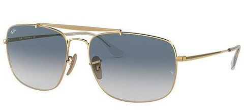 Ray-Ban RB 3560 001/3F 61 THE COLONEL Erkek Güneş Gözlüğü - Thumbnail